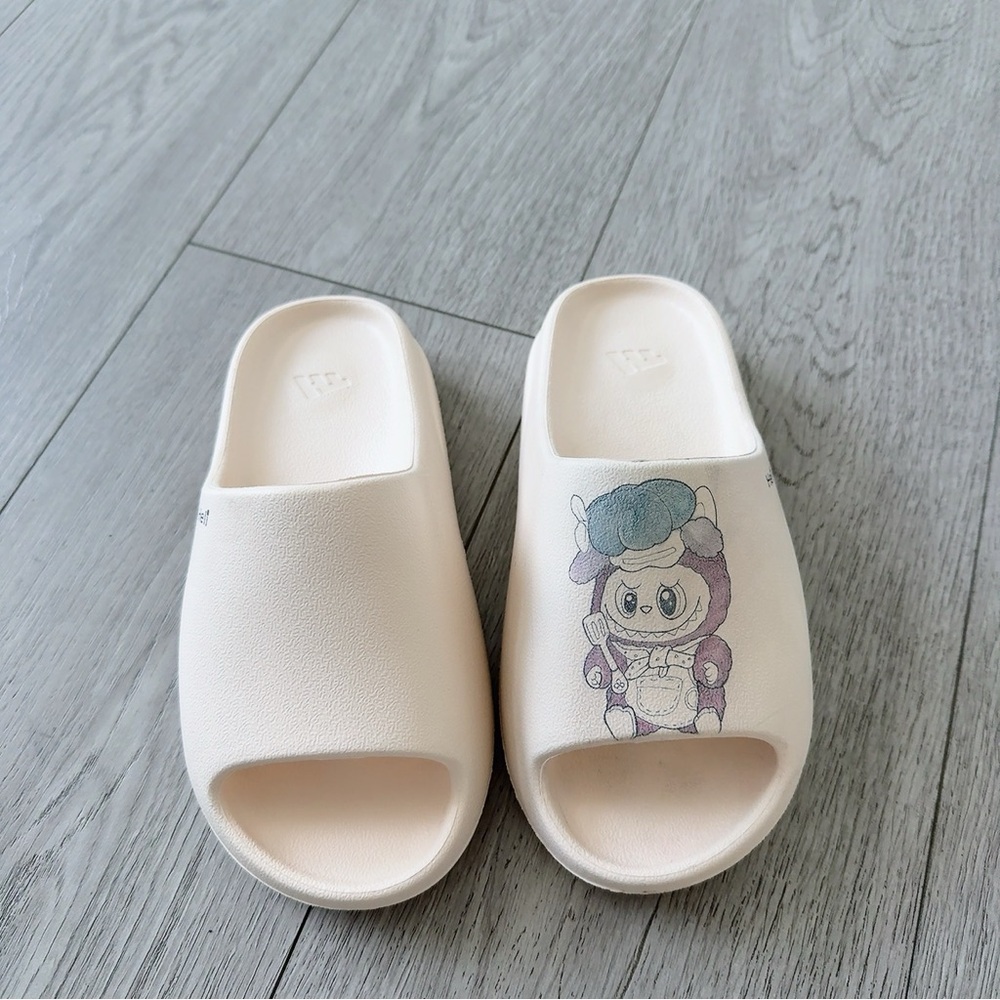 Cute Labubu (tattoed on) Slides